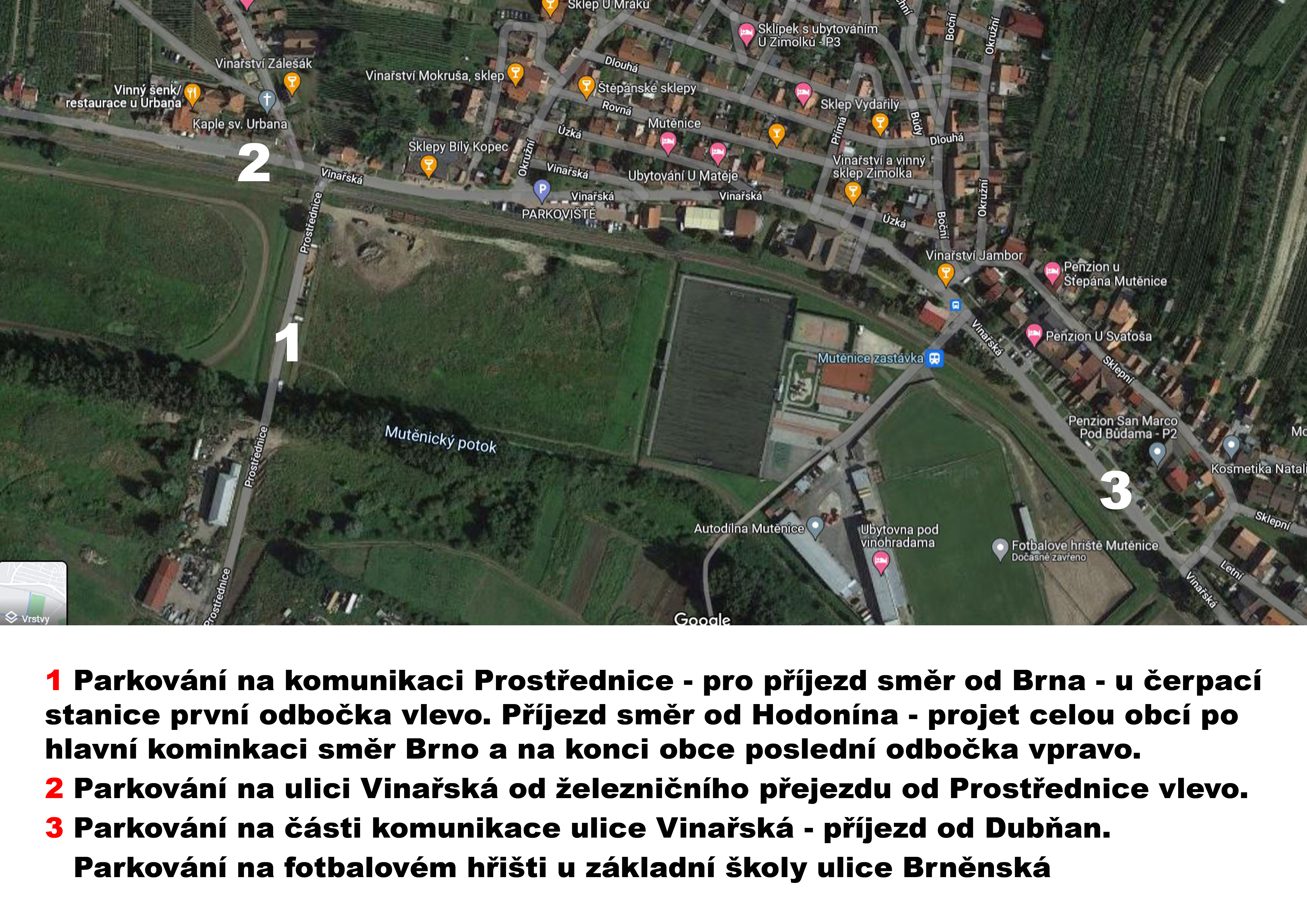 Parkování, parkoviště, Festival Mezi Sklepy