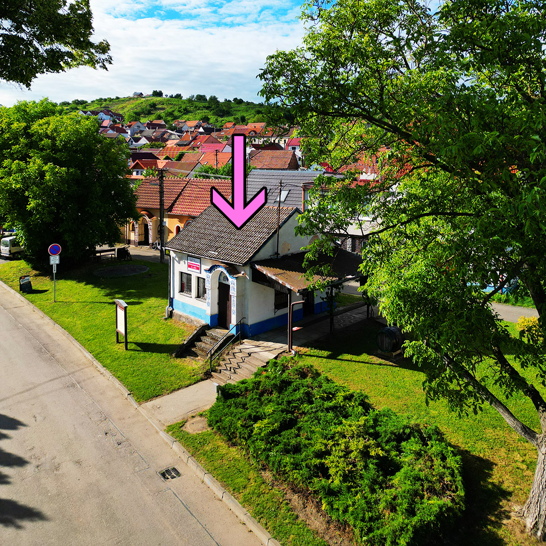 Domek Drobeček – výdej skleniček, Vinařská ulice, Mutěnice